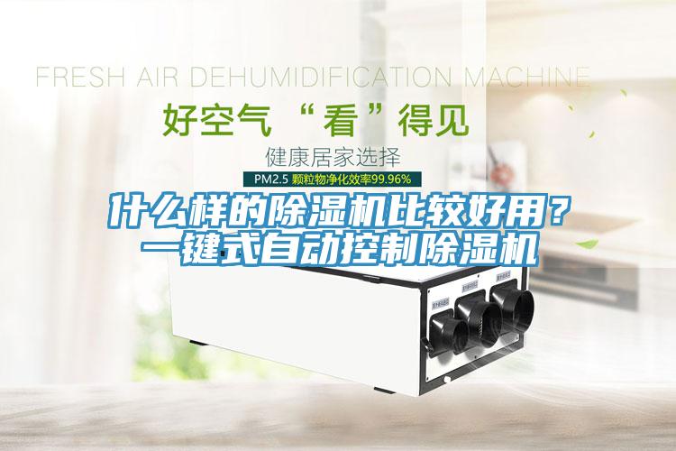 什么樣的除濕機比較好用？一鍵式自動控制除濕機