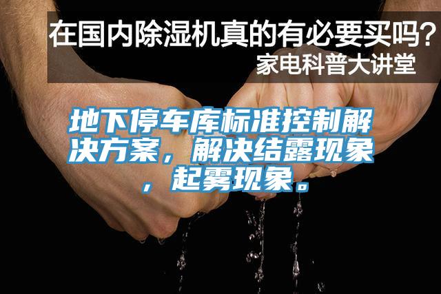 地下停車(chē)庫(kù)標(biāo)準(zhǔn)控制解決方案，解決結(jié)露現(xiàn)象，起霧現(xiàn)象。