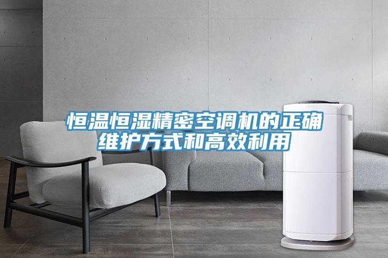 恒溫恒濕精密空調(diào)機的正確維護(hù)方式和高效利用