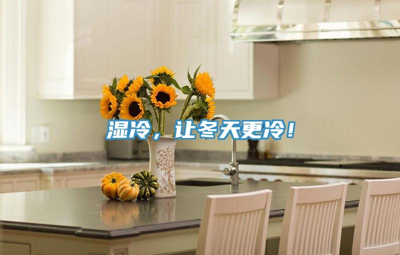 濕冷，讓冬天更冷！