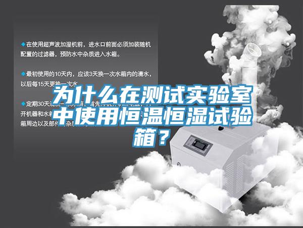 為什么在測試實驗室中使用恒溫恒濕試驗箱？