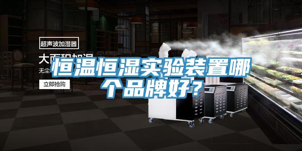 恒溫恒濕實驗裝置哪個品牌好？