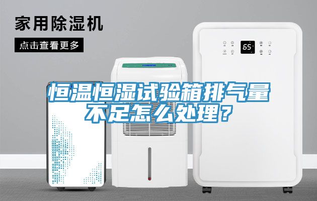 恒溫恒濕試驗箱排氣量不足怎么處理？