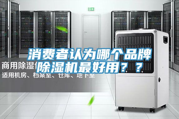 消費者認為哪個品牌除濕機最好用？？